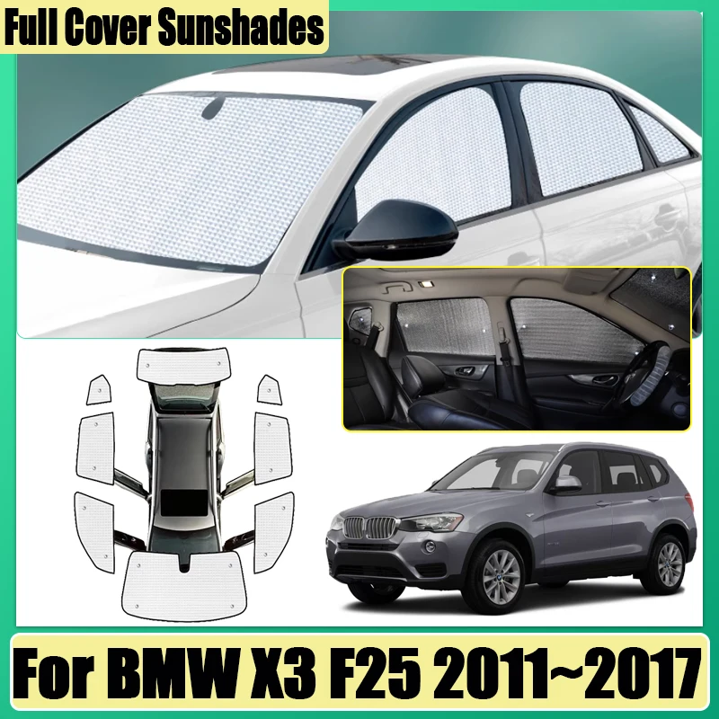 

Car Covers For BMW X3 F25 2011~2017 Auto Full Coverage Sunshade Window Shading Sun Protector Anti-UV Privacy Blocks Accessories