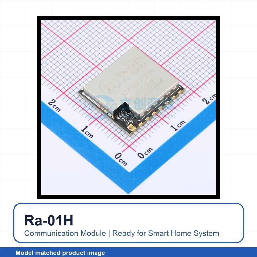 2pcs Ra-01H SMD-16P 20dBm SPI MSK LoRa OOK GFSK FSK GMSK LoRa RF Transceiver Module for Smart Home System