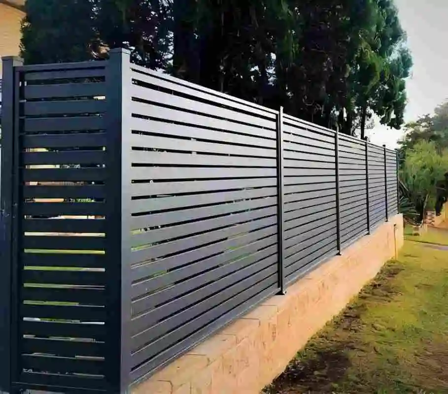 لوحة سياج ألومنيوم مقاومة للصدأ - حاجز أمان لساحة الحديقة مطلي بالمسحوق | سهلة التركيب #6