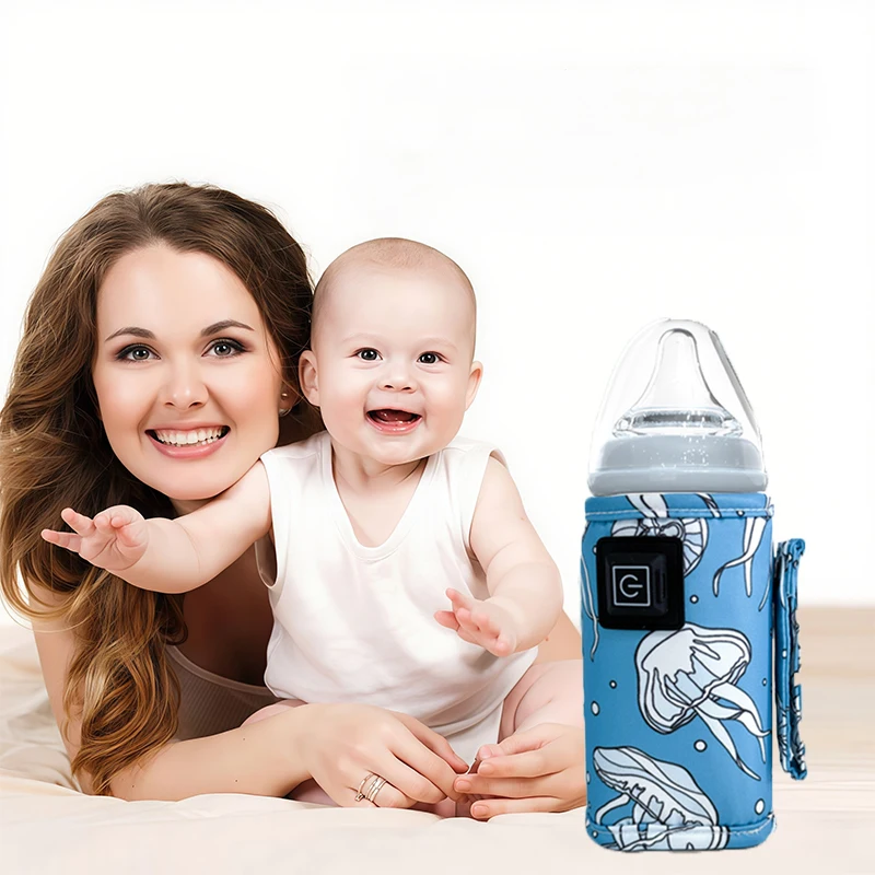 USB Baby Bottle Warmer Bag, Breast Milk Bottle Thermostat, Suitable for Universal Baby Bottles