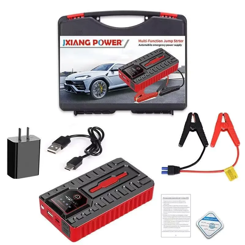 Auto-Starthilfe-Powerbank, tragbar, 9800 mAh, Starthilfegerät, Batterieladegerät, Werkzeug, Notstartgerät, Beleuchtung