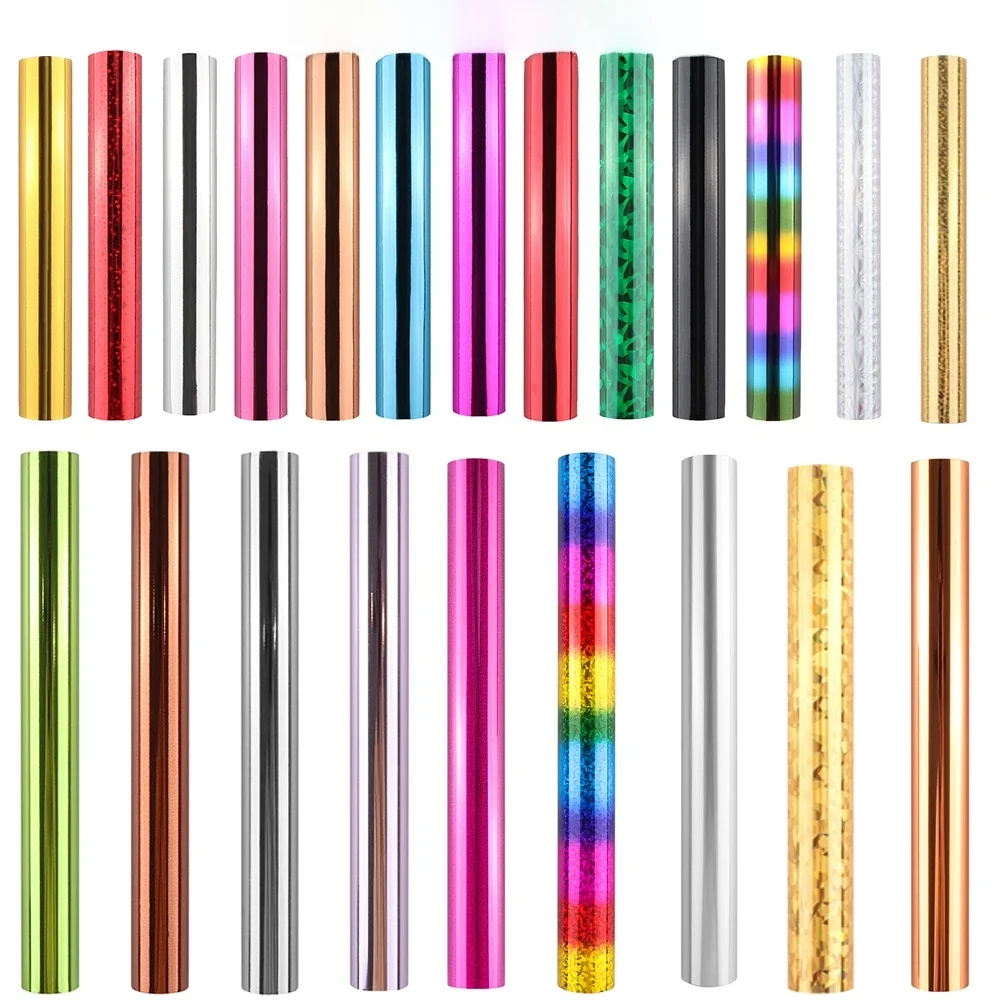 Feuille réactive de toner activée par la chaleur, feuille d'estampage à chaud, feuille de papier par imprimante laser et plastifieuse pour l'artisanat de cartes de bricolage, 5m x 19.3cm