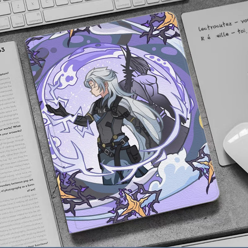 

Чехол Wuthering Waves Calcharo для iPad 10,2 9th 10th Air 6 Mini 4 5 Роскошный силиконовый чехол Pro 12,9 11 13 для iPad Air 2 3 4