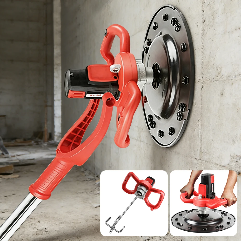 

Electric Concrete Trowel Leveling Machine Wall Smoothing Polisher 220V 6 Speeds Industrial Paint Putty Powder Cement Mixer