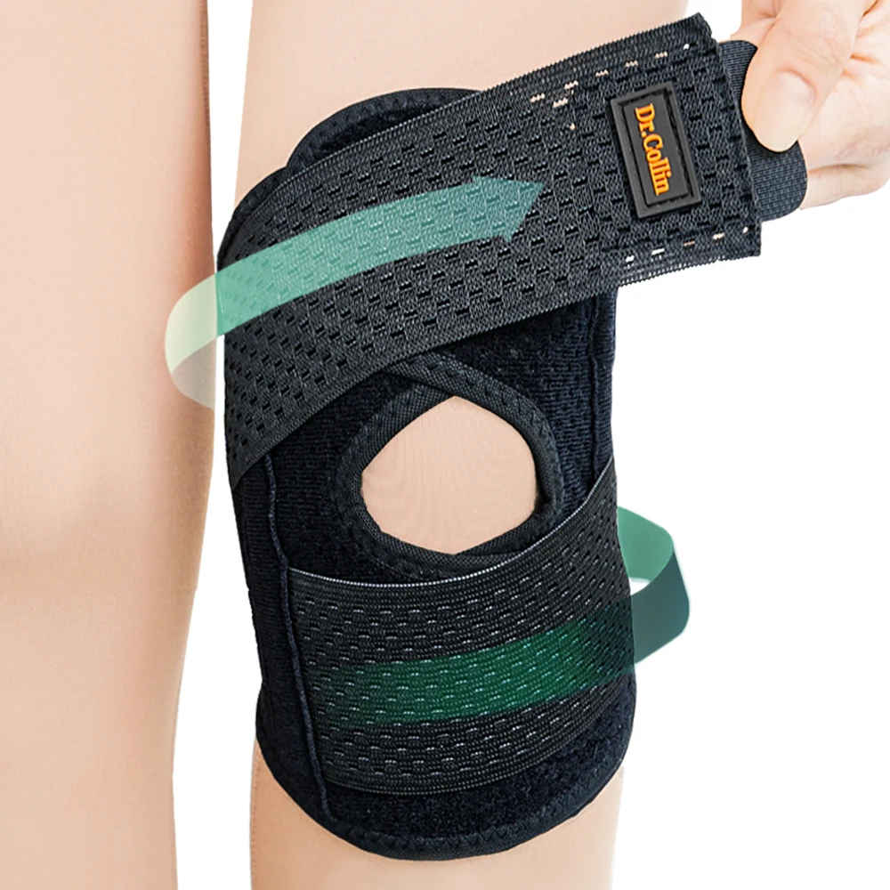 (Dr Collin) premium Knee Protects Bat Minton Tennis Squat Crossfit Great Climb Running Health joint taping band patter goal