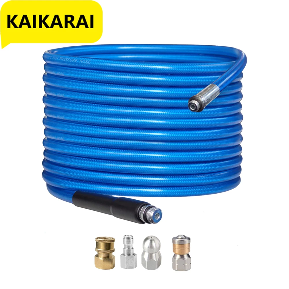 

6~20M High Pressure Washer Drain 3000 PSI/180bar Hose Cleaning Kit Sewer Jetter Kit for Karcher Series K2 K3 K4 K5 K6 K7 Bosch