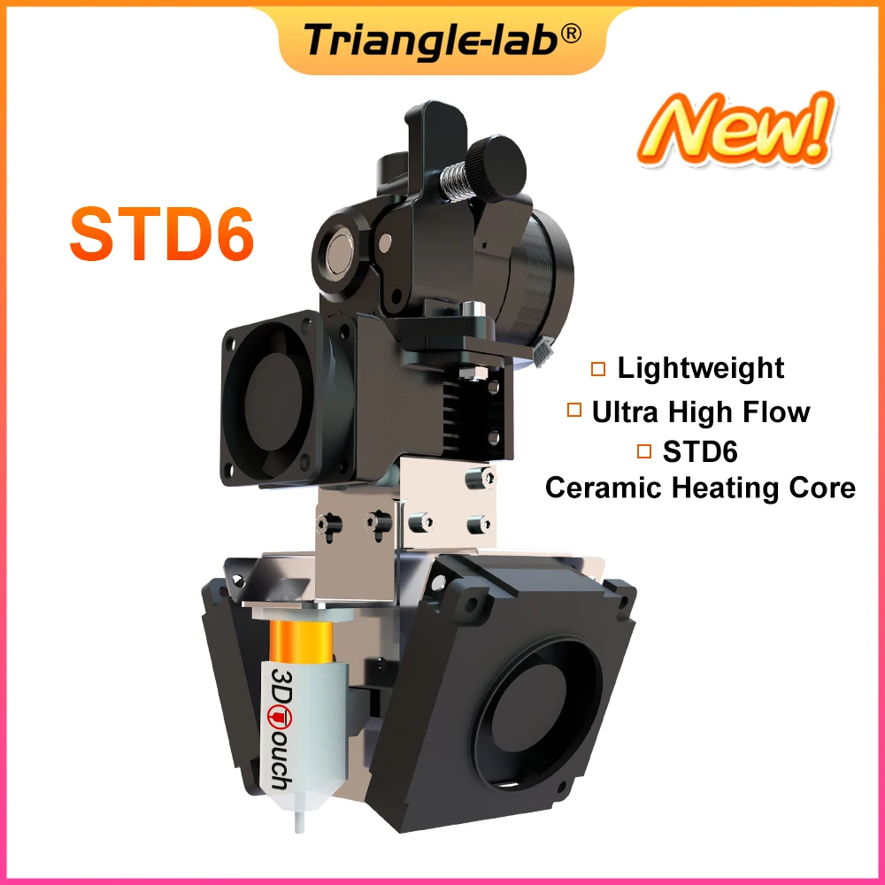 C Trianglelab STD6 Ceramic Heating Core Maximum Continuous Flow up to 95mm³/s Direct Drive Extruder STD6 Hotend 3D Printer CHC