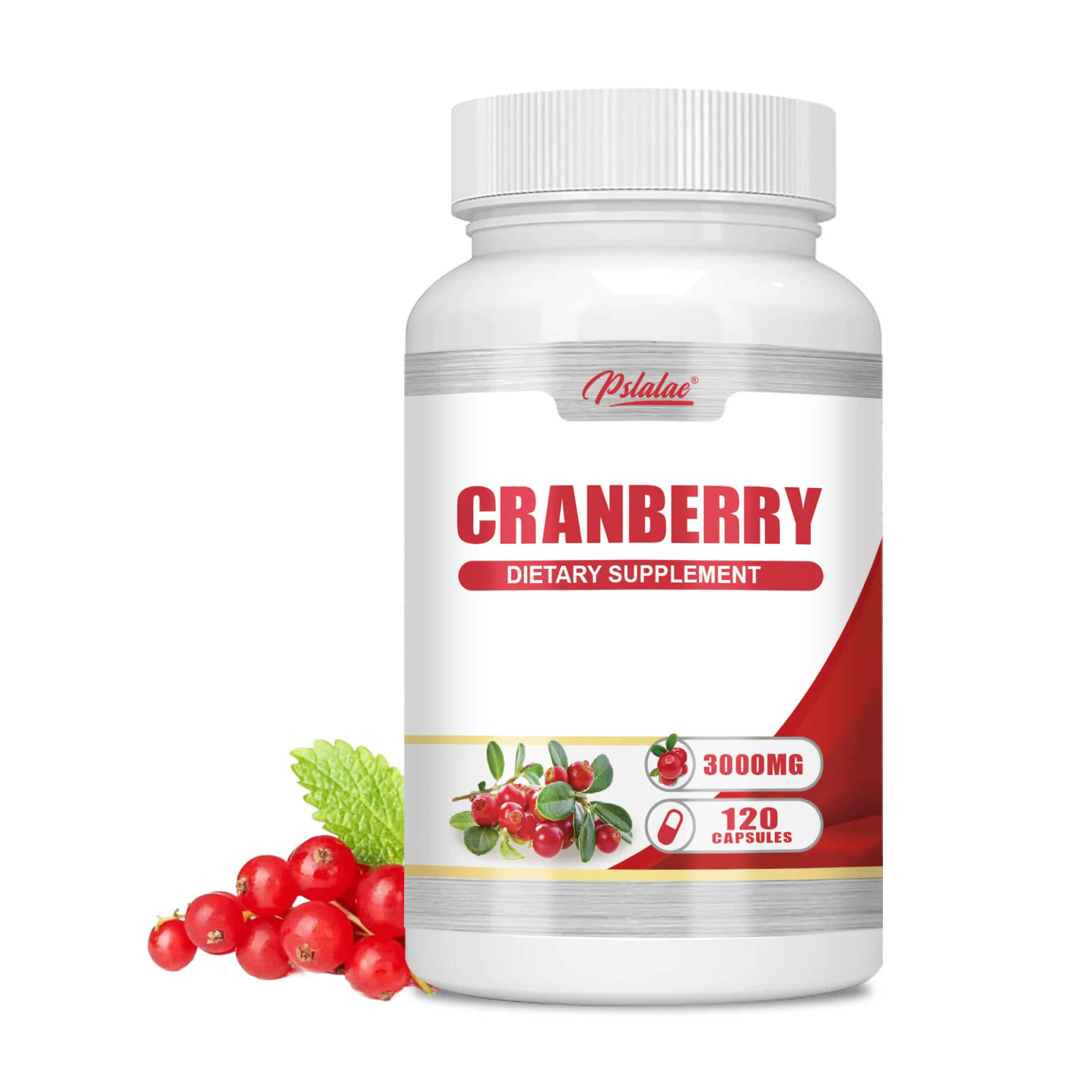 Cranberry - Rich In Vitamin C - Prostate Support, Urinary Tract Health, Bladder Health, Antioxidant - 120 Capsules