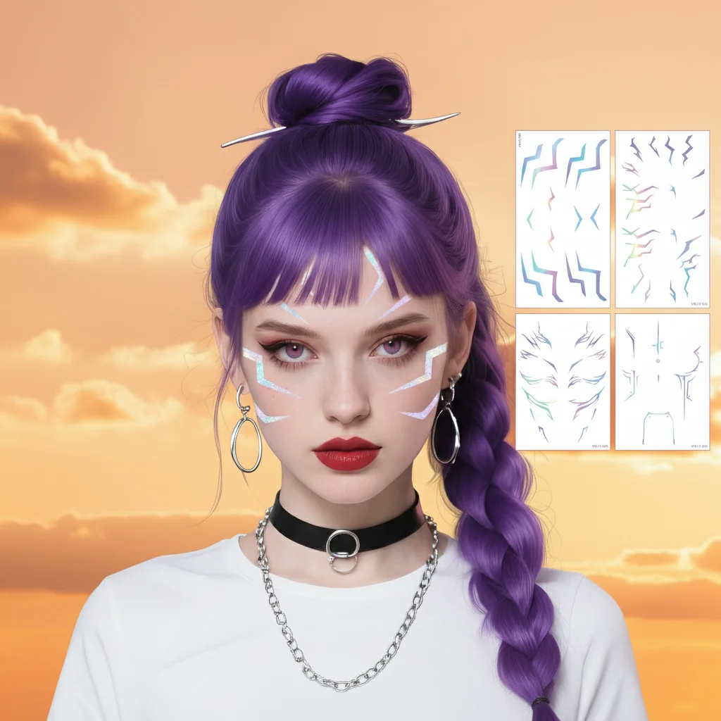 

4 шт. KPop охотники на демонов Руми временные татуировки для женщин реалистичные поддельные одноразовые наклейки боди-арт наклейки