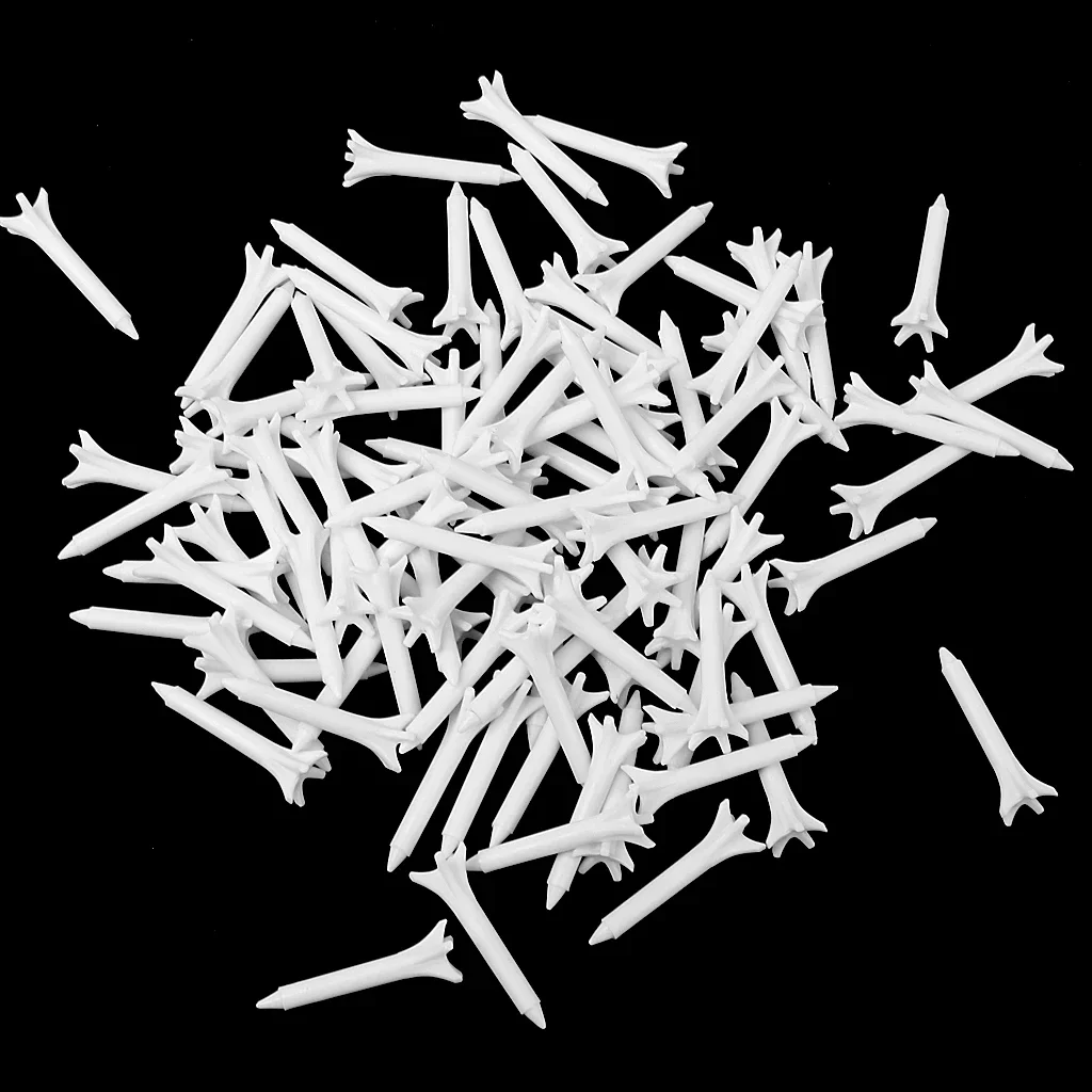 100 plastikowych koszulek golfowych 1 1/2 cala do ćwiczeń golfowych dla golfistów Niezniszczalne — zdjęcie 2