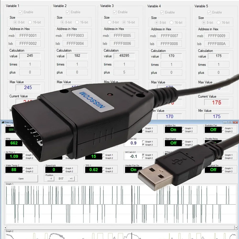 ITCARDIAG NISSCOM for Nissan & Infiniti OBD2 Diagnostic Tool Support ABS ECM Program Immobiliser Key Steering Angle Sensor Reset