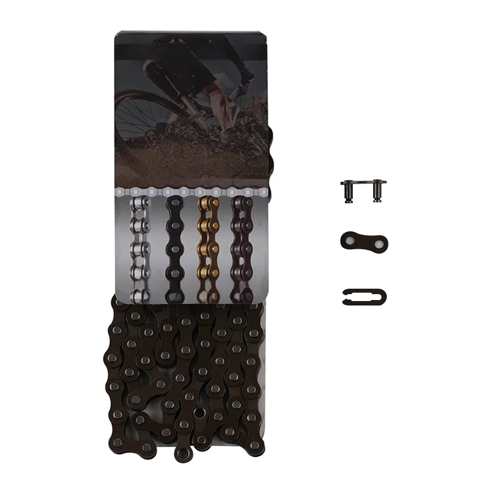 AliExpress SPORTARC Bicycle Speed Chain Bike Chain Single Speed Chain 98/114 LinkChain Bicycle Single Speed Bicycle Speed Chain Black 1Pcs