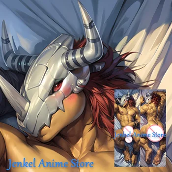 Dakimakura Wargreymon Anime Pillowcase Life-Size Double Sided Print Body Pillow Cover