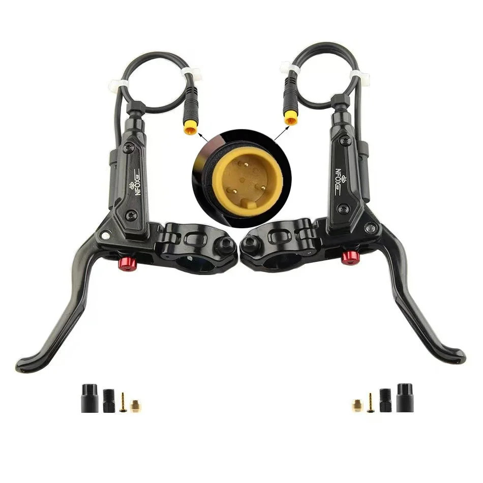 AliExpress NONE For Bafang Hall Motor Brake Handle E-bike Hydraulic Brake Lever Waterproof 3 Pin Connector Electric Bicycle Accessories