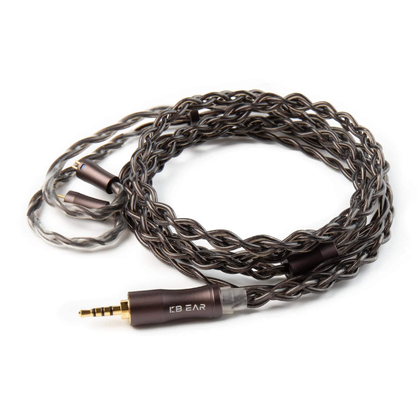 KBEAR Hazy 6N Graphene+Copper-Silver Alloy Mixedly Braided Upgrade Cable Plug Earphone Wire MMCX/2Pin Connector 3.5mm/2.5mm/4.4m