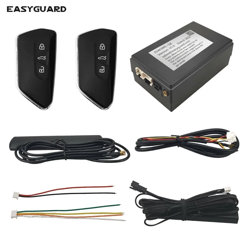 EasyGuard inteligentny klucz PKE Kit pasuje do golfa 8 z fabrycznym przycisk Start DC12V dostęp bezkluczykowy włącz i wyłącz tryb parkingowego