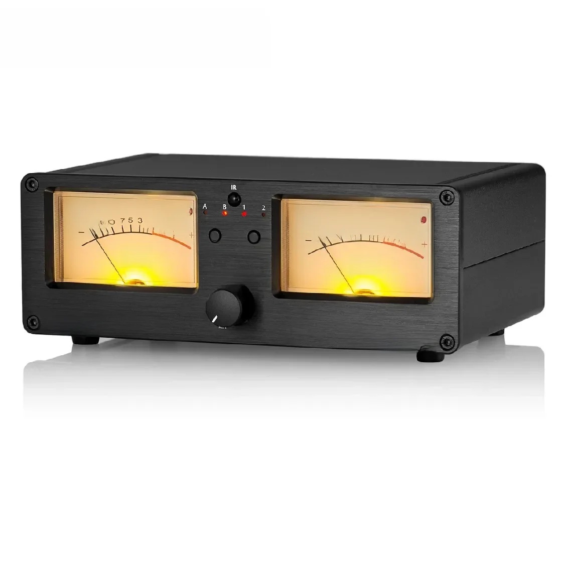 Nobsound Dual Analoge VU Meter DB Paneel Display 2-weg Versterker/Luidspreker Audio Switcher Box Selector Muziek Spectrum Visualizer - afbeelding 2