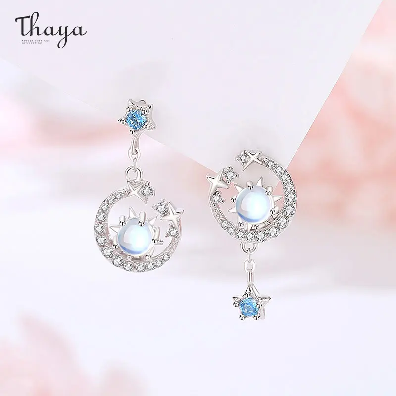 

Thaya Original Women's Jewelry S925 Silver Women's Earring Crystal Fashion Tassel Hanging Earrings for Girls Party Fine Jewelry