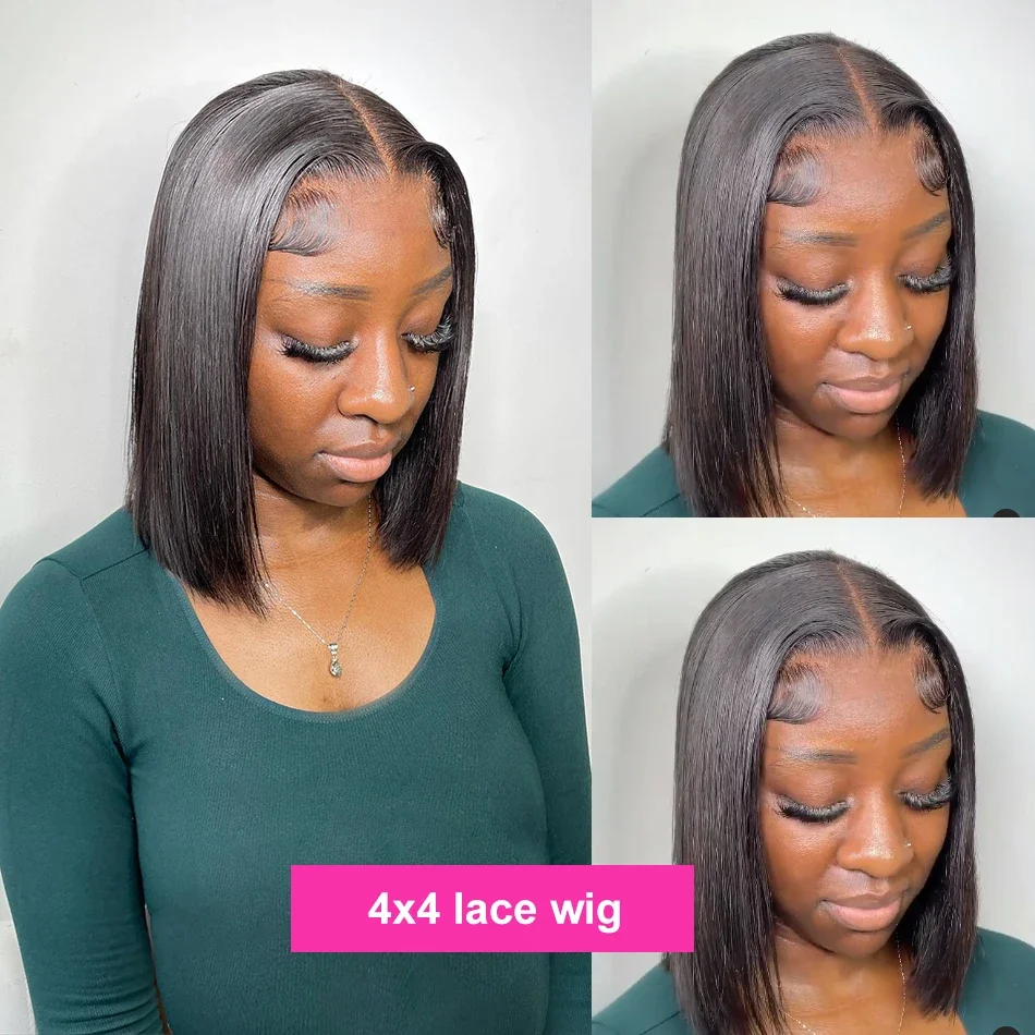 العظام مستقيم 100% قصيرة بوب خصلات الشعر المستعار الإنسان الفيتنامية شعر الإنسان قصير بوب الباروكات 13x4 HD الدانتيل الباروكات الأمامية preplucked قصيرة بوب #3