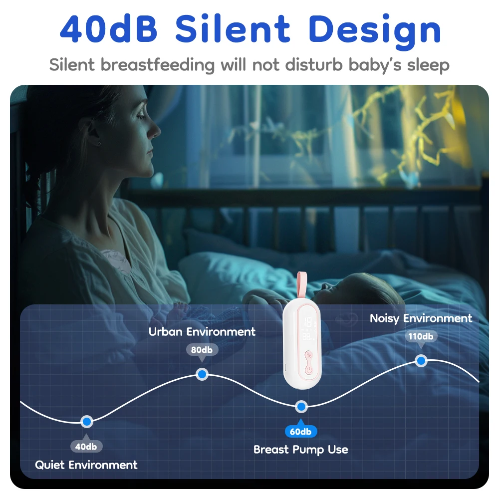 MAMIJOY ウェアラブル搾乳器 ポータブル低騒音授乳ポンプ 4モード15段階調節 ダブル電動搾乳機 AV66