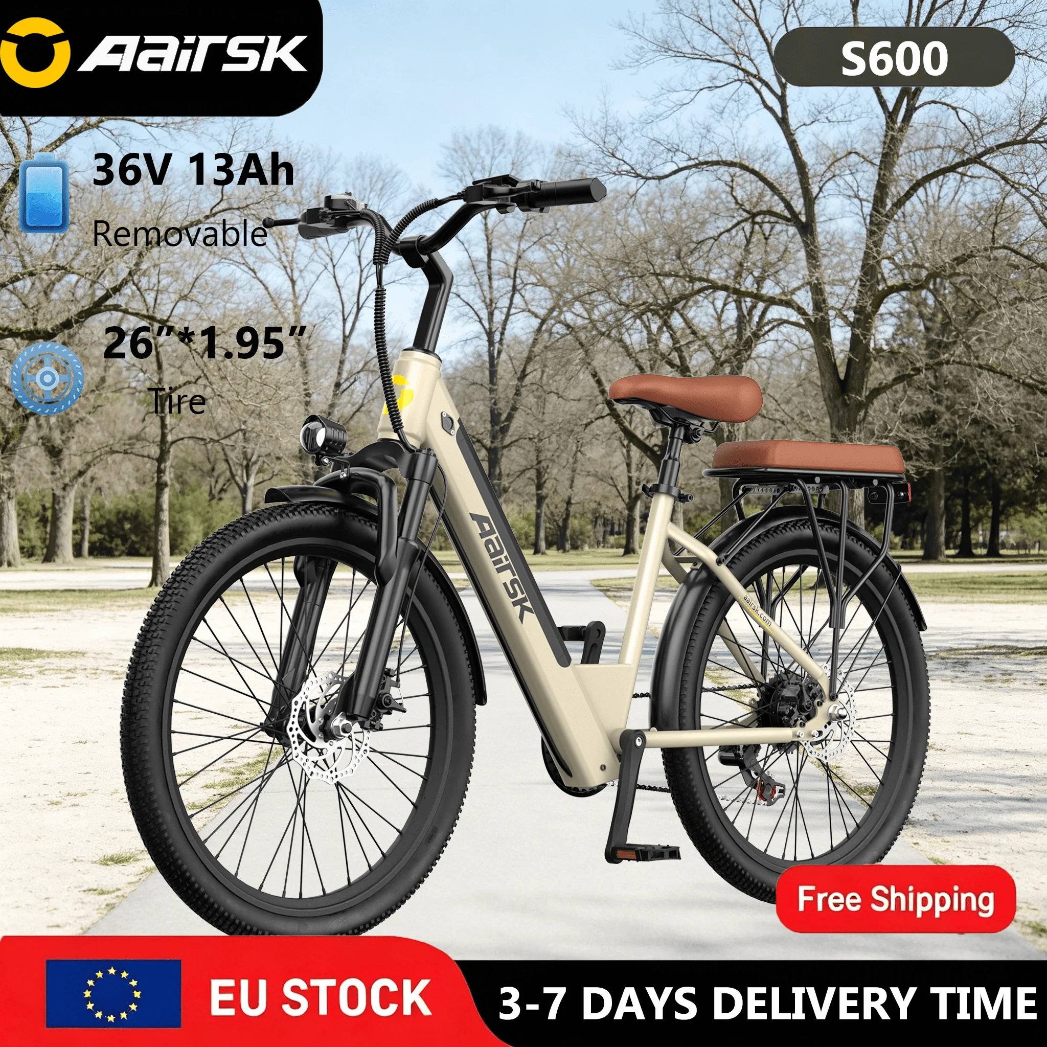 Elektrofahrrad für Erwachsene mit 36V 13Ah Akku und 70km Reichweite …