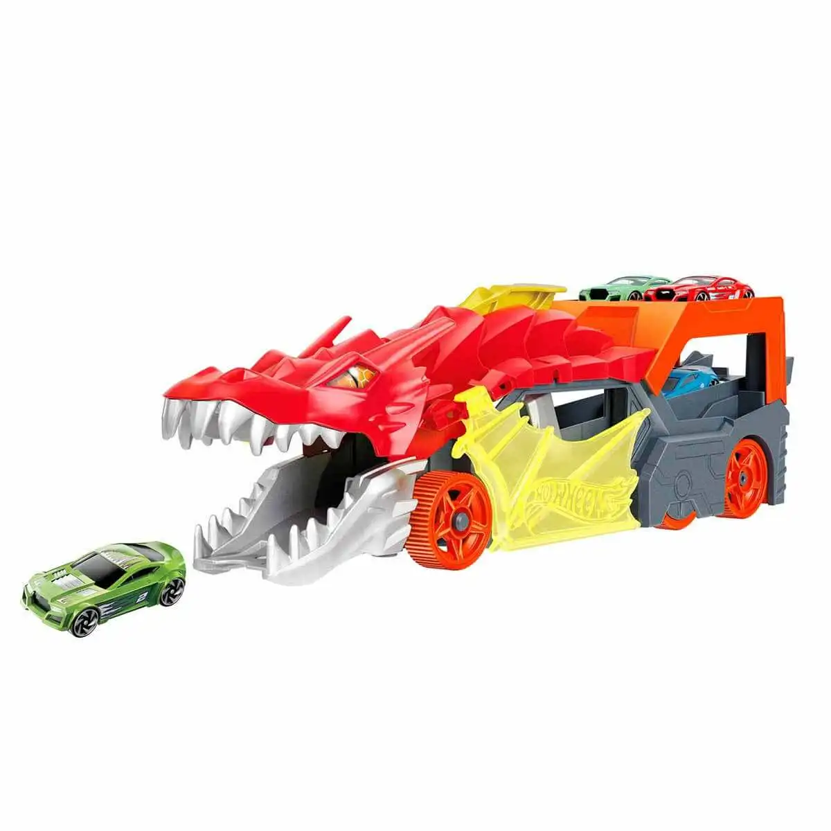 

Hot Wheels City Launcher and Carrier Dragon From The Mouth, Toy Carts Sprays, Other Setlere Connects, 5 Carrying Capacity