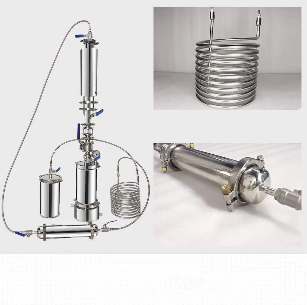 1LB Closed Loop Extractor Vacuum Chamber for Extract from Plant with Jacketed