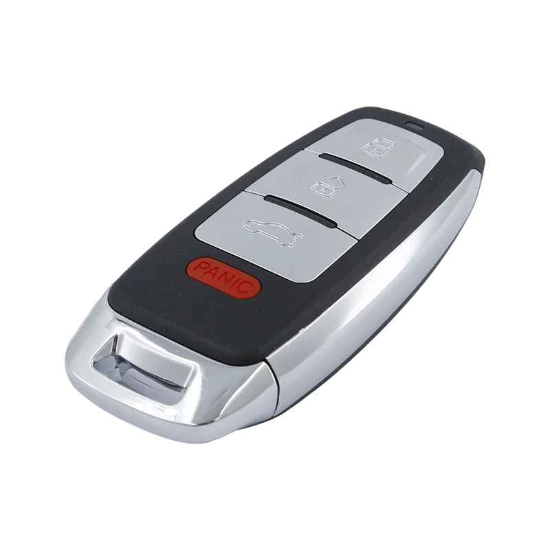KEYDIY مفتاح تحكم عن بعد لاسلكي ذكي عالمي قابل للطي - ZB09-4 أزرار حمراء لمسة نهائية لامعة جانبية على طراز أودي