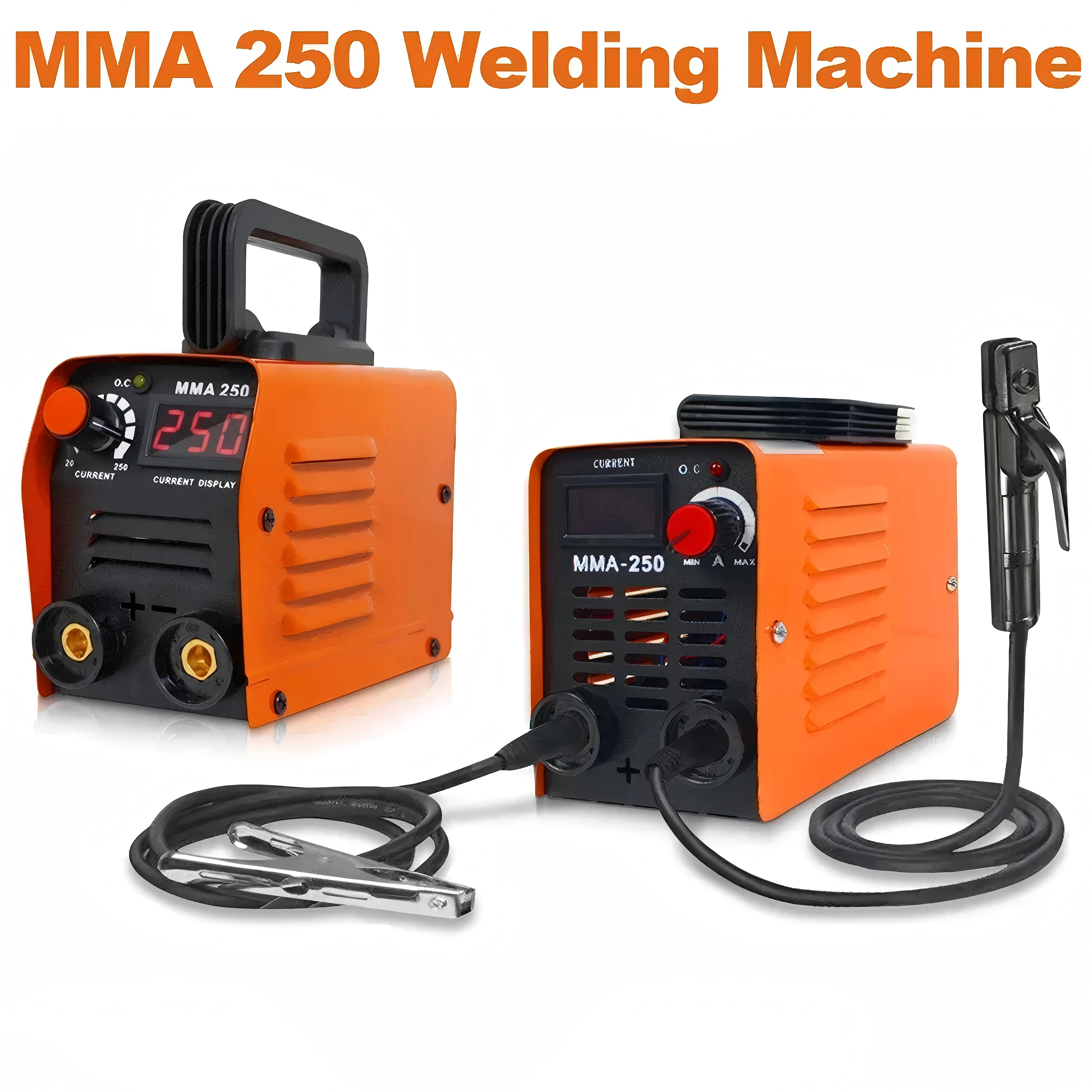 MMA-250 Tragbarer Inverter-Lichtbogenschweißer mit Schnellzündung, Anti-Verkleben-Schweißelektroden, Heimgebrauch, 250A DIY-Schweißgerät