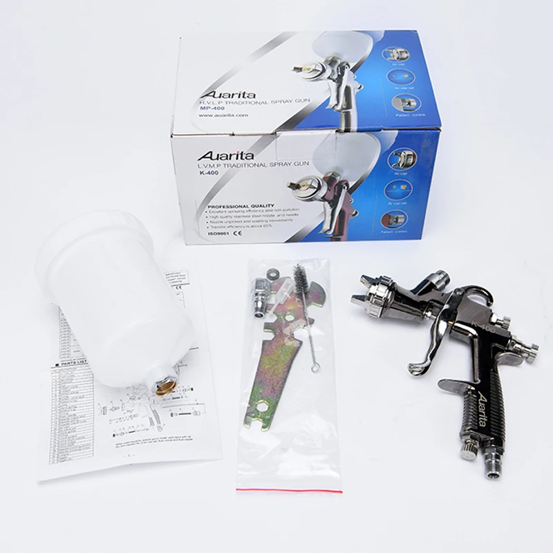 profession spray gun k-400 1.4/1.7mm LVMP gravity Spray Paint Guns 600CC cup Water Based Air Spray Gun for Car Spray Paint