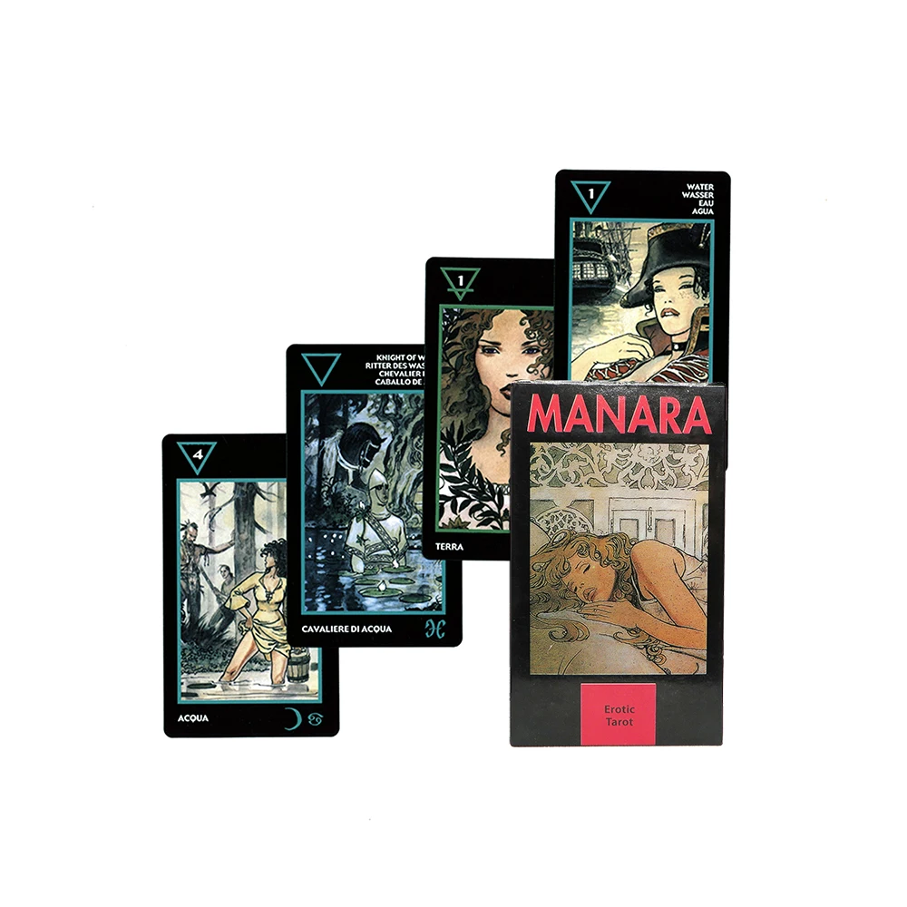 High quality New Tarot of Manara Cards PDF Guidebook.Spanish Tarot. Portuguese tarot cards. French tarot cards. Italian Tarot.