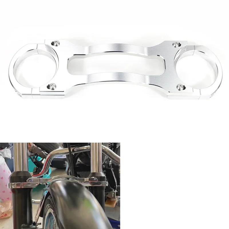 Motorcycle Front Fork Brace Fork Stabilizer Aftermarket Fit For Harley Softail Customs FXSTC Night Trains FXSTB Dyna Wide Glides