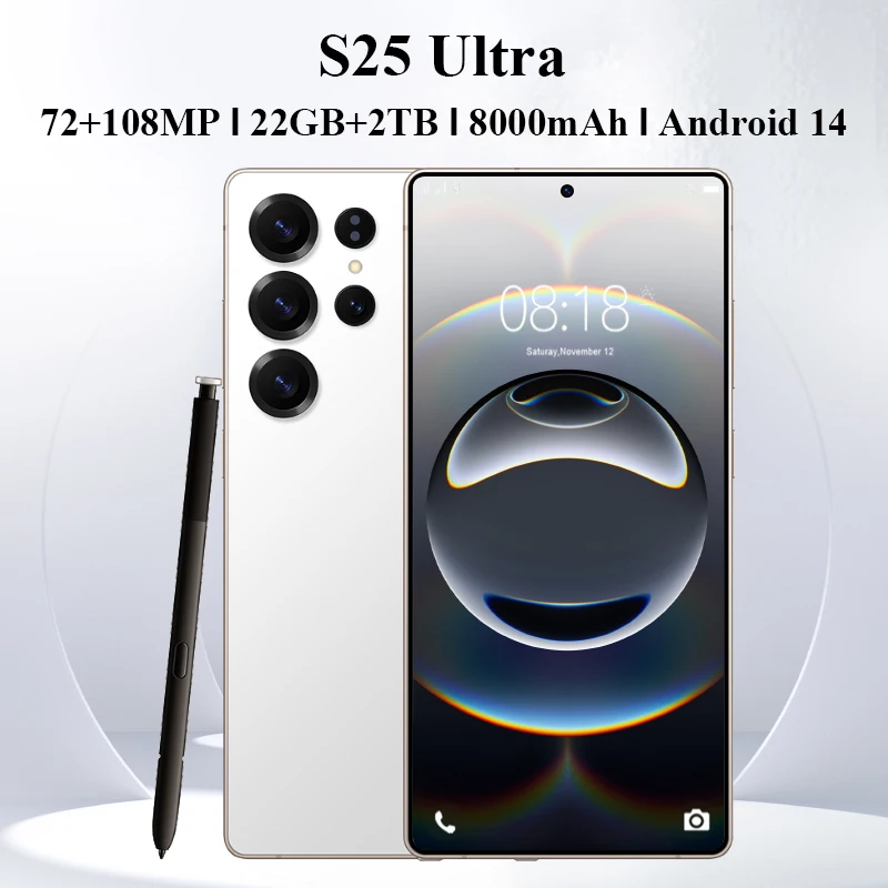 

HOT 2025 new S25 Ultra 22GB+2TB intelligent 5G dual card dual standby Android 14 system global version 8000mAh battery 4G WIFI