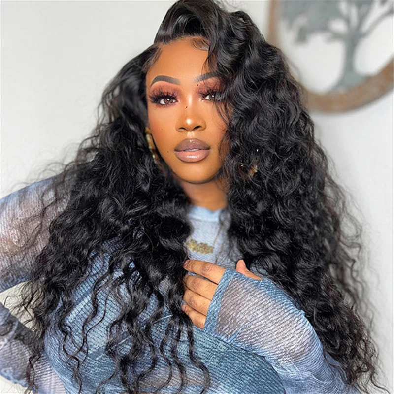 Alimice Loose Deep Wave Human Hair Wigs For Women Human Hair Glueless Wig Ready To Wear Pre Plucked Brazilian Raw Human Hair