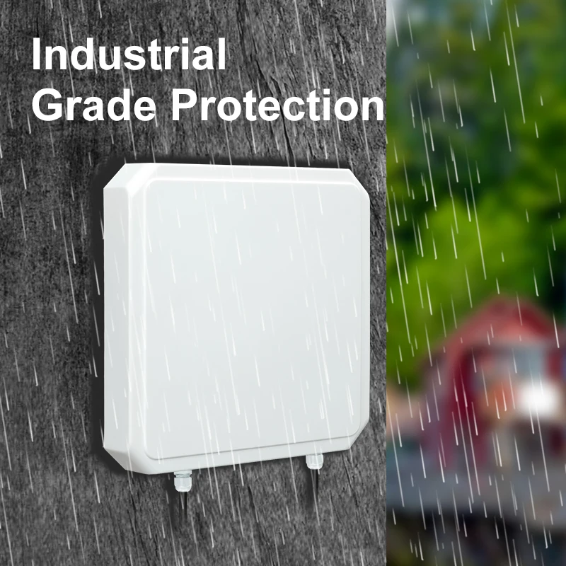 RFID UHF Reader RS232 10M 9dbi UHF RFID Integrated Rreader RS485 TCP/IP Interface IP67 EPC G2 free Java SDK UHF RFID