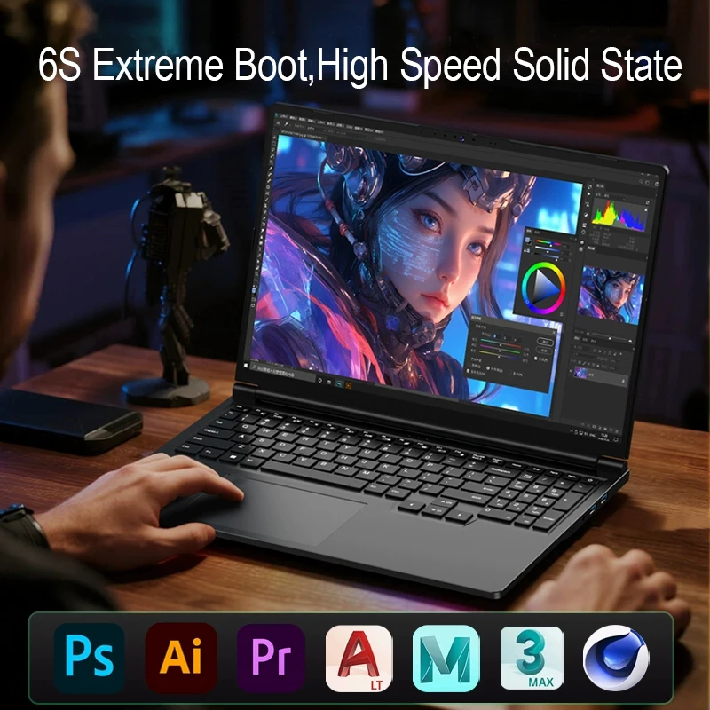 โน้ตบุ๊กเกมมิ่งทนทาน ขนาด 16 นิ้ว Intel Core i7-6700HQ NVIDIA GTX1060 หน้าจอ 120Hz Full HD IPS แรม 16GB DDR4  SSD 1TB ระบบปฏิบัติการ Windows 11 สำหรับเกมเมอร์