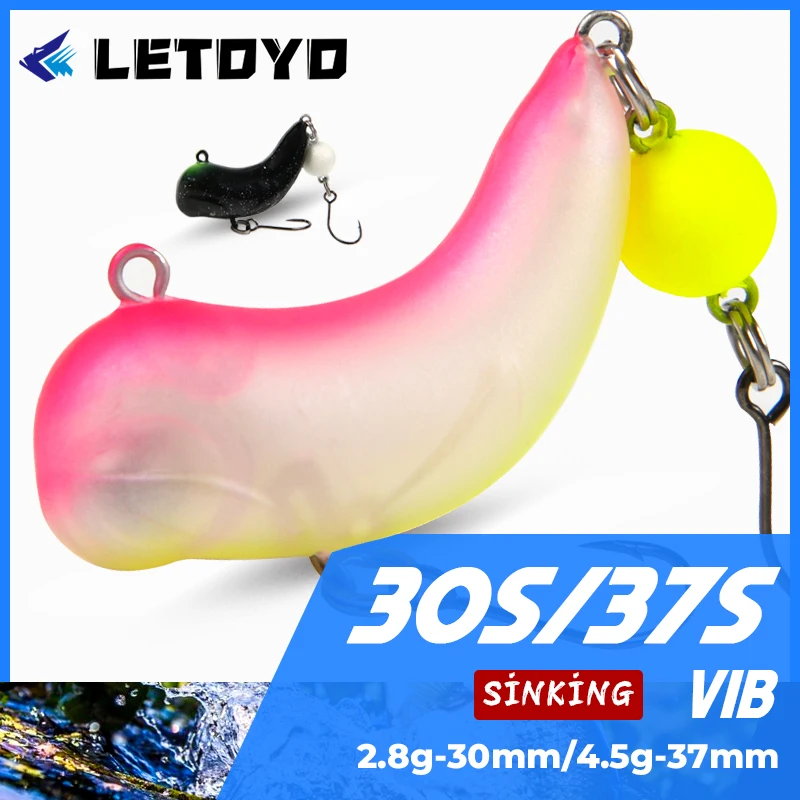 LETOYO mini VIB lure 2.8g 4.5g fishing lure crankbait wobblers winter Artificial Hard baits for Trout area perch fishing goods