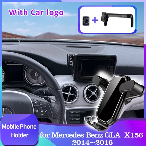 메르세데스 벤츠 GLA X156 200 180 220 2014 ~ 2016 차량용 GPS 휴대폰 거치대 지지대 스탠드, 에어 벤트 클립 트레이 액세서리, 아이폰