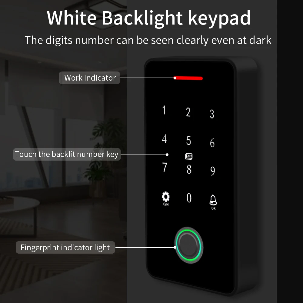 Bluetooth Tuya App Door Access Control System Kits NFC RFID Fingerprint Keypad Outdoor Electric Magnetic Strike Locks Waterproof