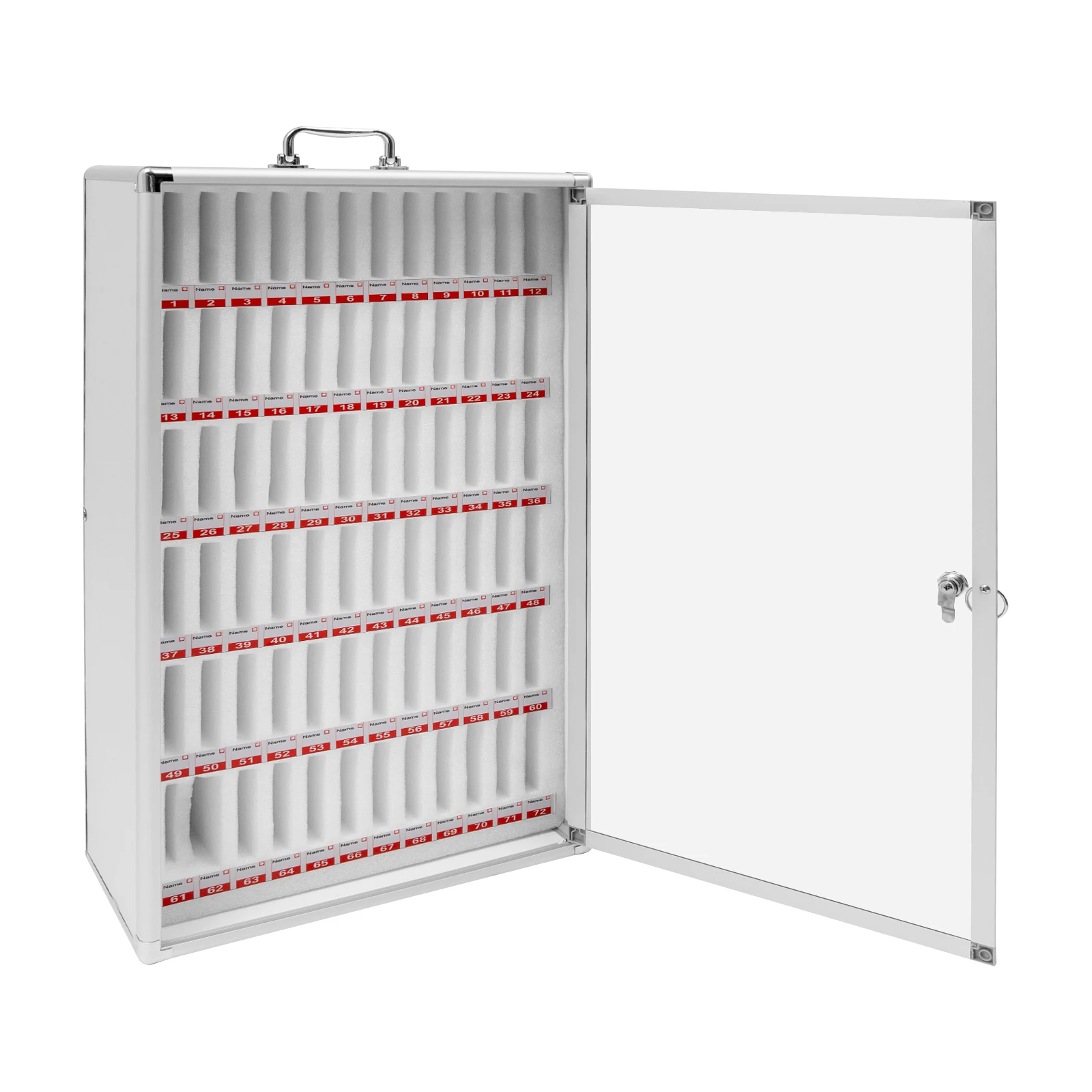 72 Slots Cell Phone Locker, Phone Storage Cabinet, Portable Phone Storage Cabinet Convenient Carrying Handle for Schools