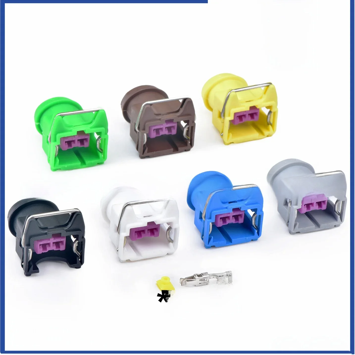 Connecteur d'injecteur de carburant automatique à 2 broches, prise de haut-parleur de klaxon de voiture 144473 -5 144473 -6 144473 -7 144473 -8 Pour PEUGEOT CITROEN Geely Chang'an