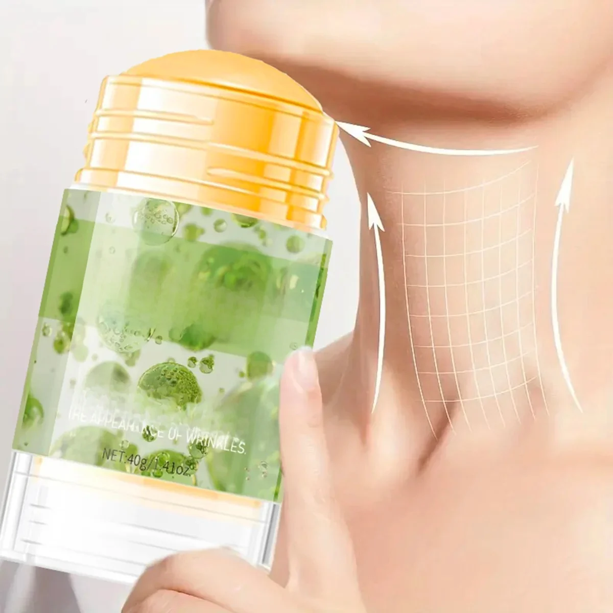 Neck Lifting Cream Stick – Verstevigende, anti-rimpel en hydraterende balsem voor een gladde, jeugdige neklook, eenvoudig dagelijks huidverzorging - afbeelding 2