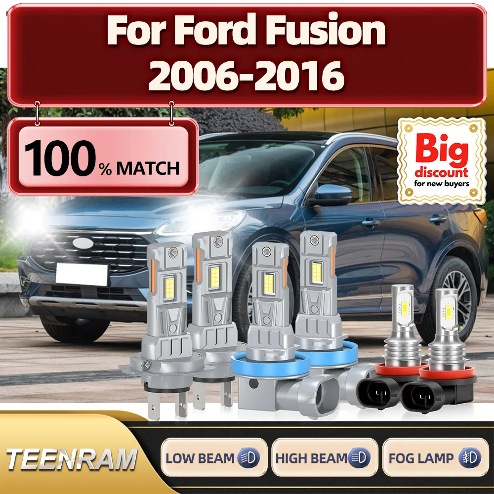 

TEENRAM для Ford Fusion 2006 2007 2008 2009 2010 2011 2012 2013 2014 2015 2016 фара ампула лампа Canbus без ошибок