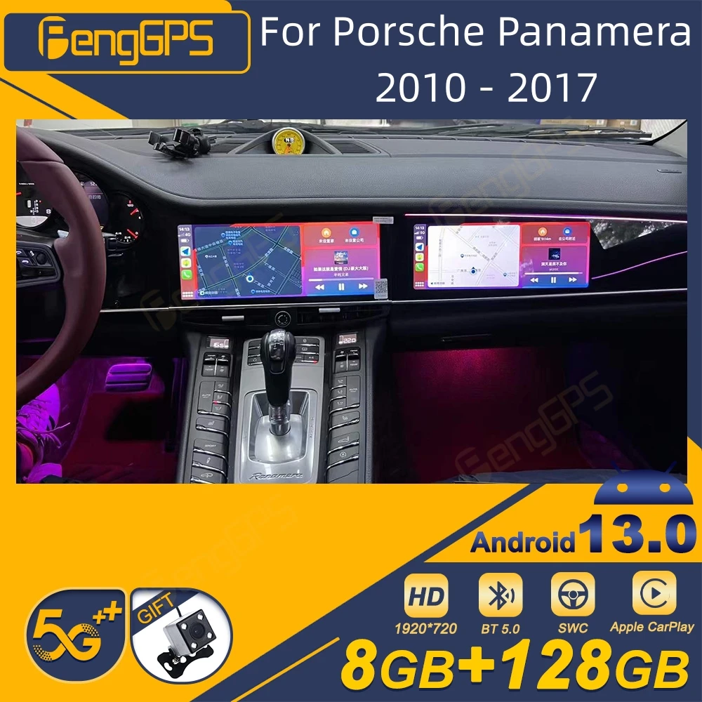 For Porsche Panamera 2010 - 2017 Car Radio Wireless Carplay Android Auto Intelligent System Multimedia Player Stereo GPS Navi