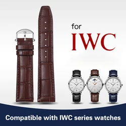 Genuine Leather Watch Strap for IWC  Pilot Portuguese Portofino Cowhide Watch band Belt 20mm  22mm Bracelet for Strap