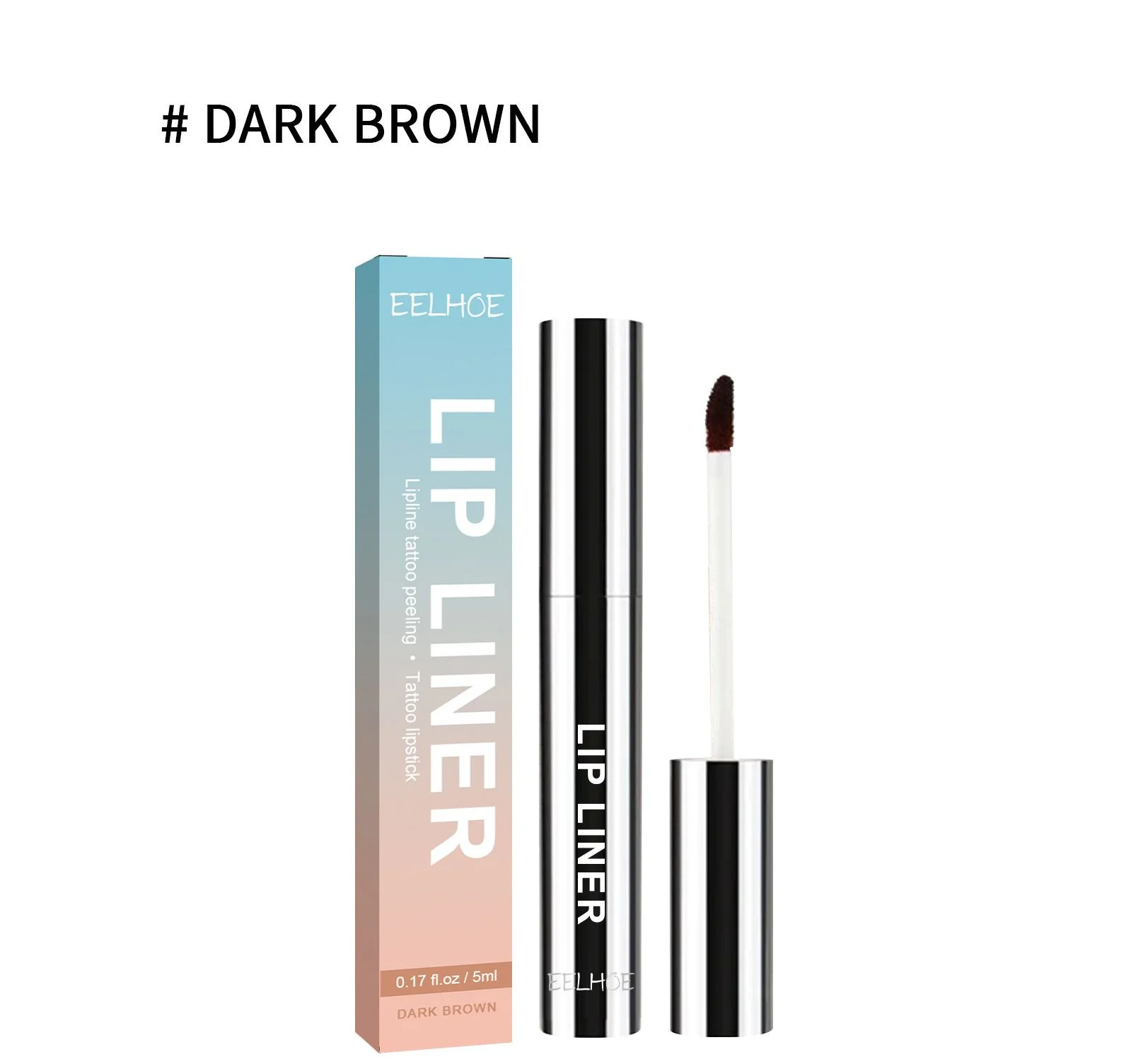 Lipliner-Lippenstift, Tattoo, matte Lippentönung, schafft pralle Lippen, klare Lippenkontur, semipermanenter, wasserfester, natürlicher Peeling-Lipgloss