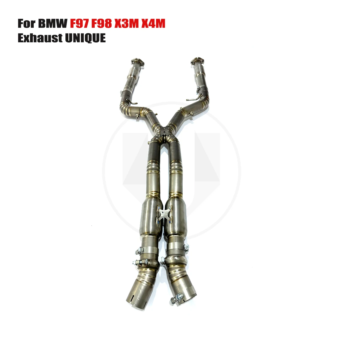 UNIQUE mid pipe For BMW F97 F98 X3M X4M Equal Length titanium exhaust mid X-pipe