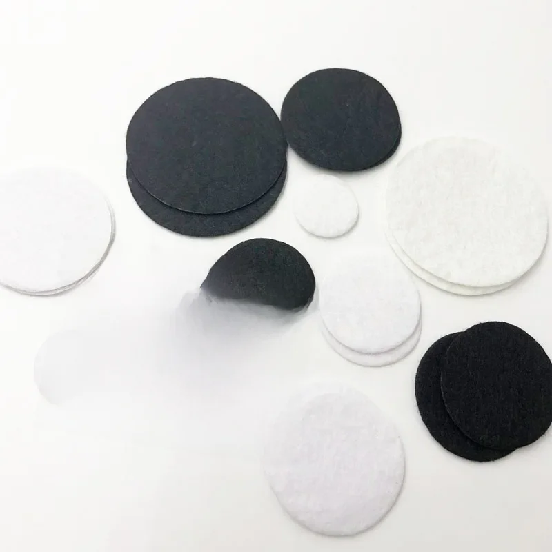 50 sztuk 20mm i 25mm i 30mm i 35mm i 40mm i 50mm sztuczna włóknina filcowa okrągła tkanina filcowa filce DIY do szycia naszywek do albumu — zdjęcie 2