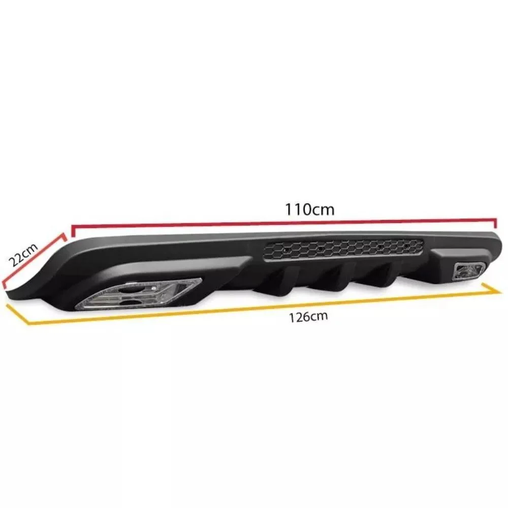 Car Rear Bumper Diffuser for Renault Megane 3 Black ABS Plastic Car-Styling Spoiler Deflector Body Kit Splitter Lip Professional