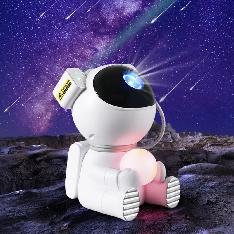 

Astronaut night light starry sky nebula projector living room bedroom decorative atmosphere light to relieve mood.